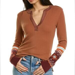 Free People Mikah Thermal long sleeve NEW small